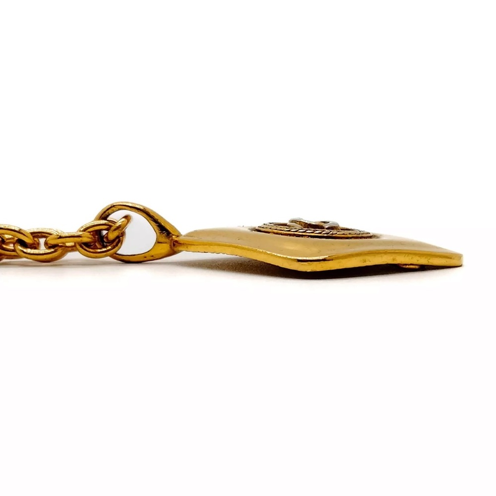 AUTH Chanel Vintage CC Pendant Necklace Gold - Picture 4 of 8